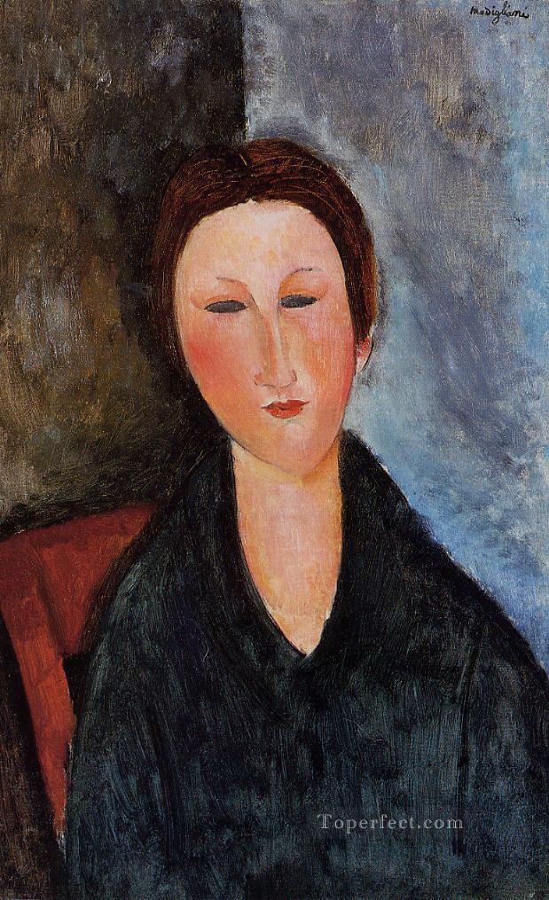 bust of a young woman mademoiselle marthe Amedeo Modigliani Oil Paintings